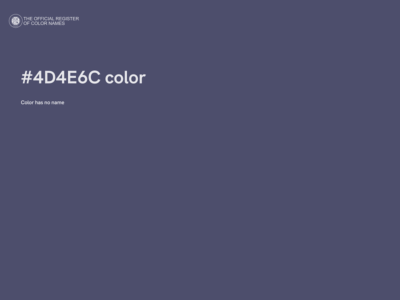 #4D4E6C color image