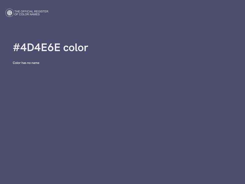 #4D4E6E color image