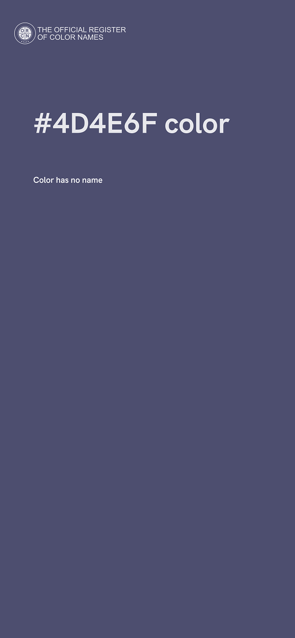 #4D4E6F color image
