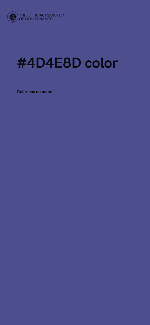 #4D4E8D color image