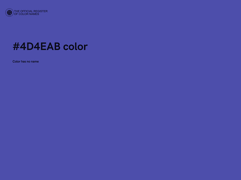 #4D4EAB color image