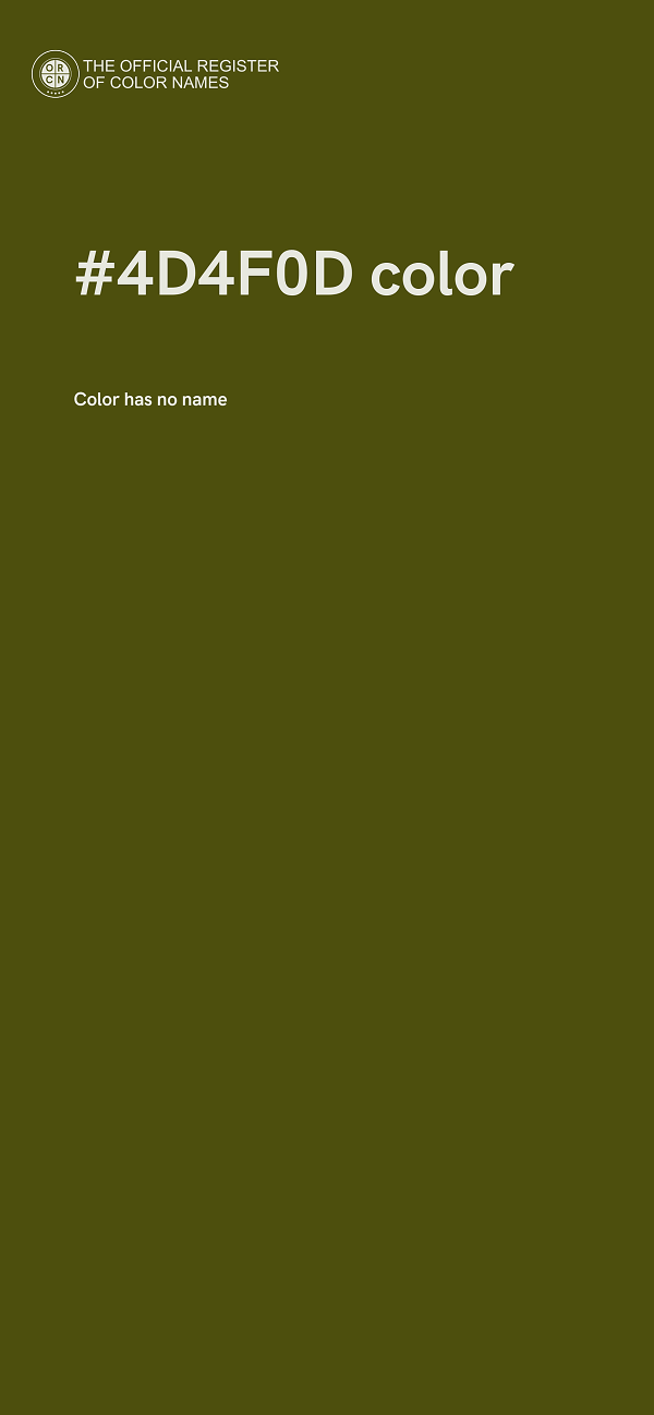 #4D4F0D color image