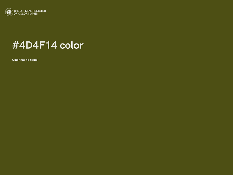 #4D4F14 color image
