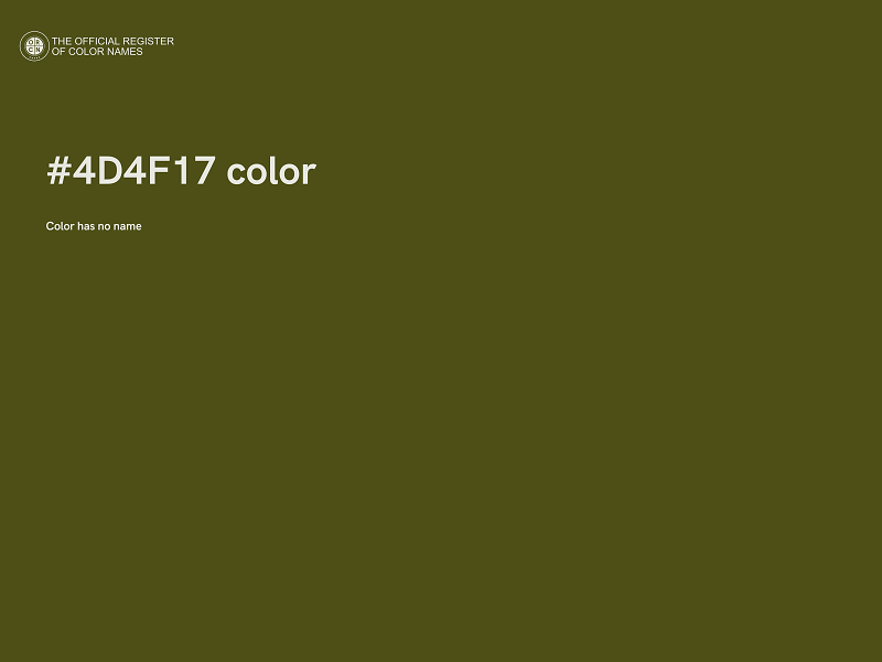 #4D4F17 color image