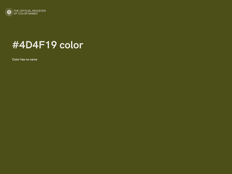 #4D4F19 color image