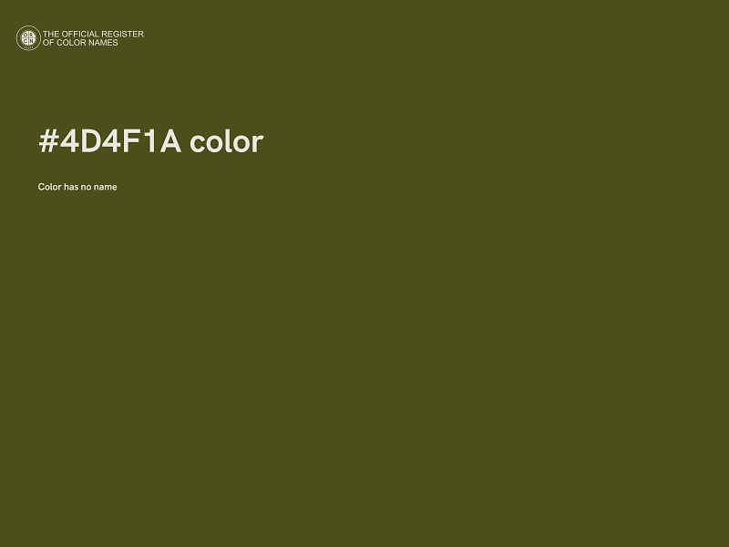 #4D4F1A color image