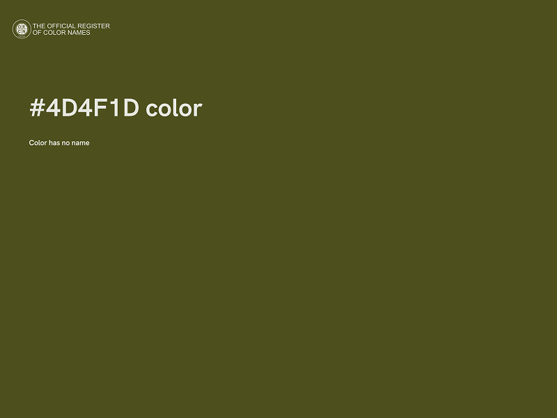 #4D4F1D color image
