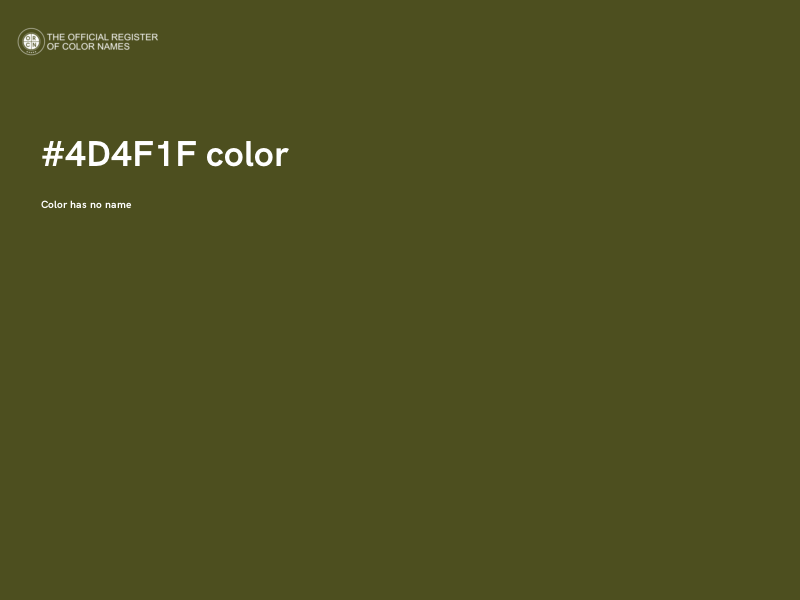 #4D4F1F color image