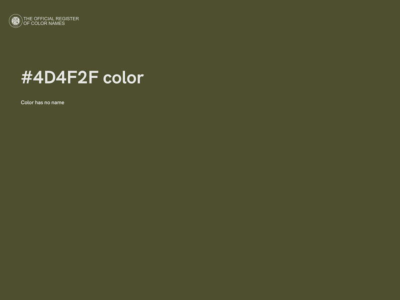 #4D4F2F color image