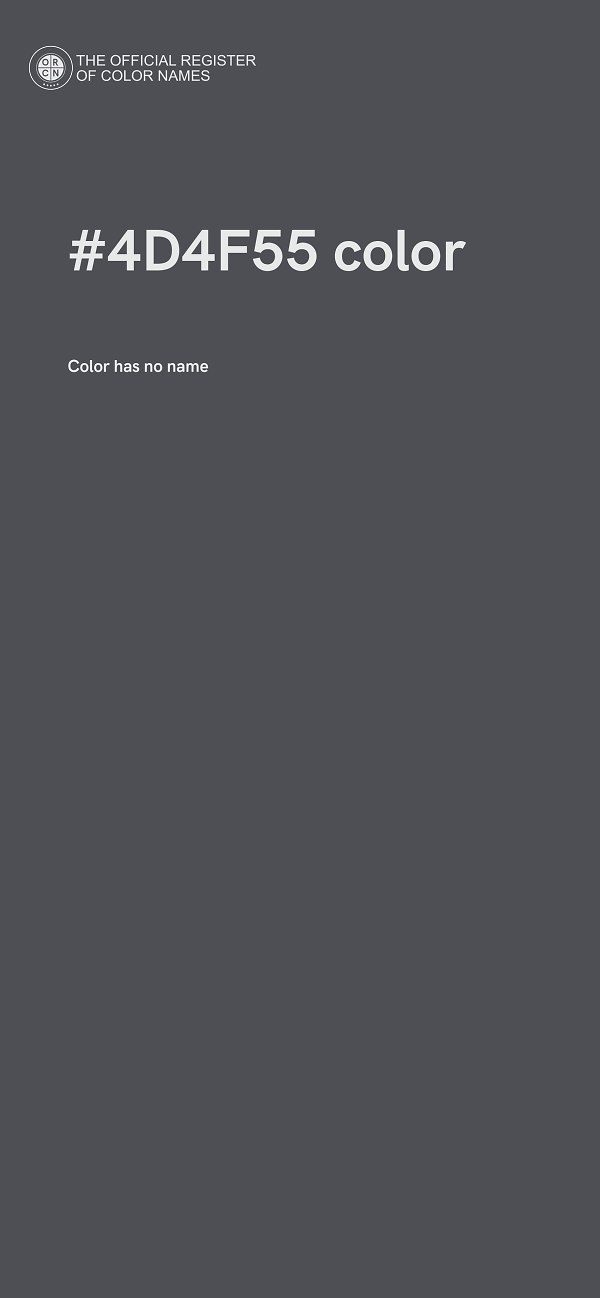 #4D4F55 color image
