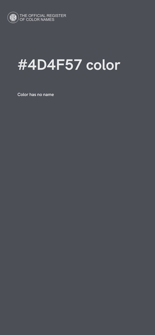 #4D4F57 color image