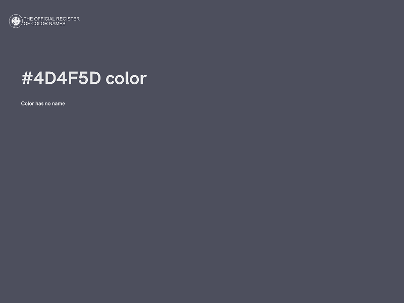 #4D4F5D color image