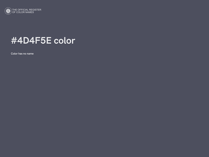 #4D4F5E color image