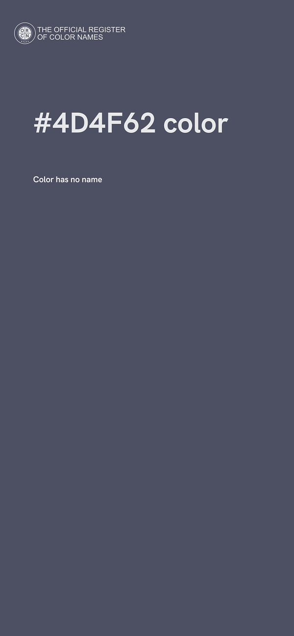 #4D4F62 color image