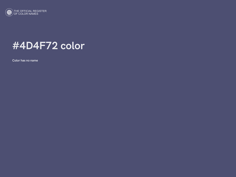 #4D4F72 color image