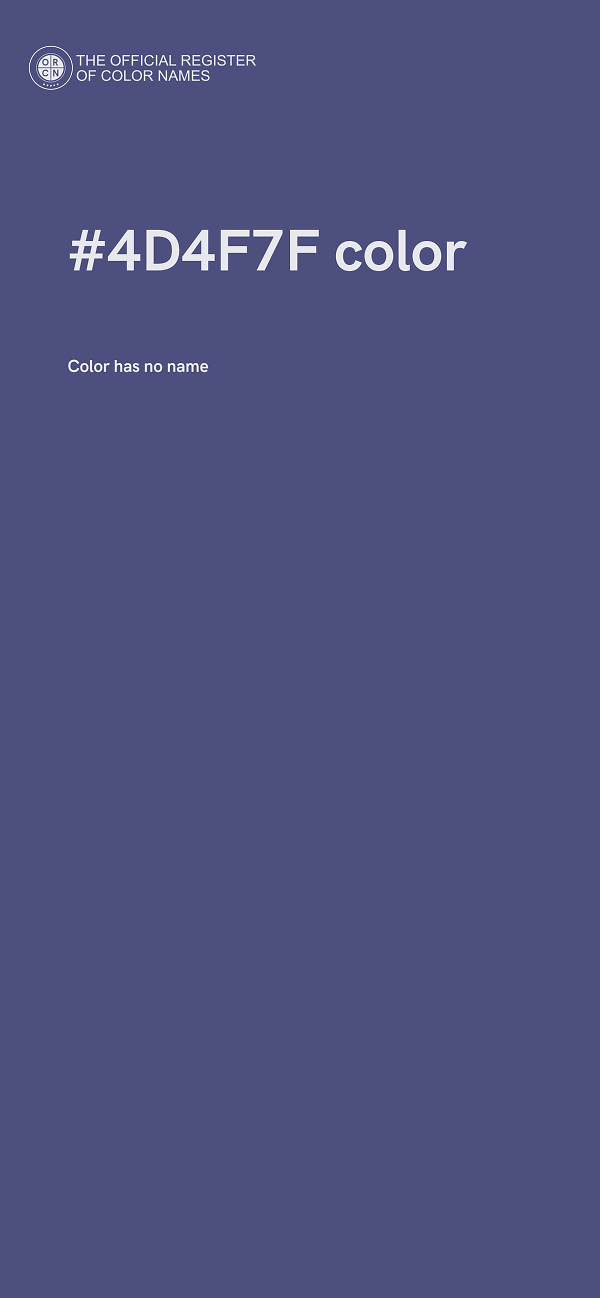 #4D4F7F color image