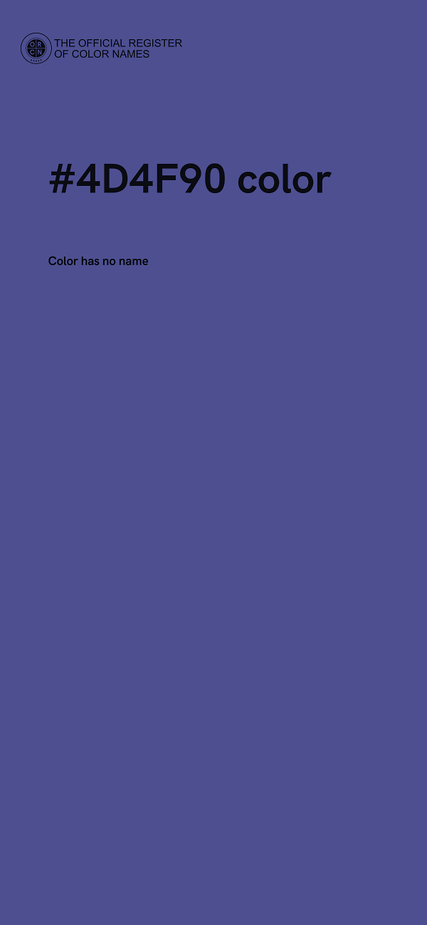 #4D4F90 color image