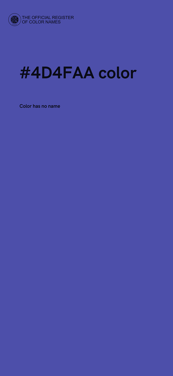 #4D4FAA color image