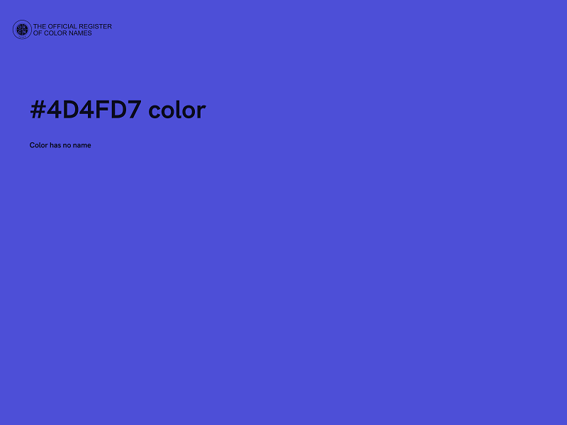 #4D4FD7 color image