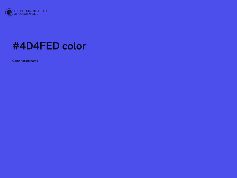 #4D4FED color image