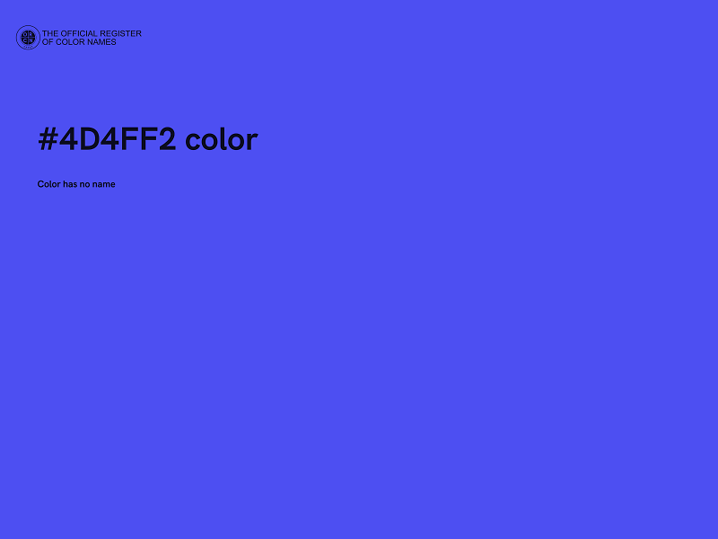 #4D4FF2 color image