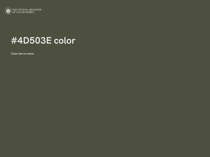 #4D503E color image