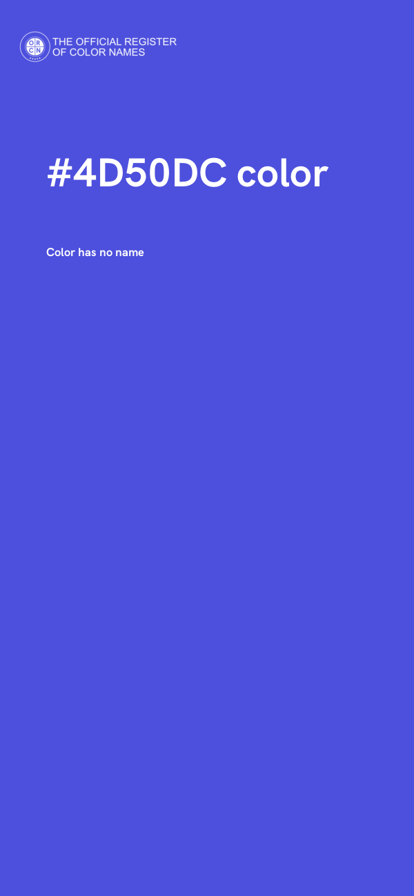 #4D50DC color image