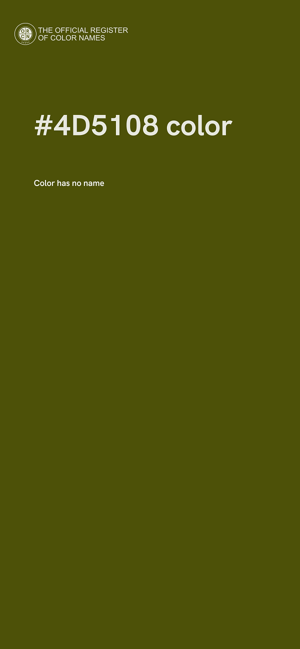 #4D5108 color image