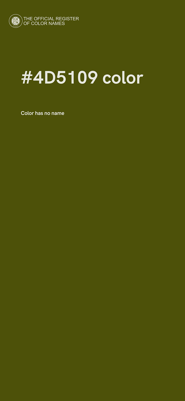 #4D5109 color image
