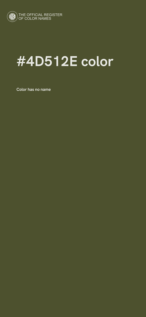 #4D512E color image