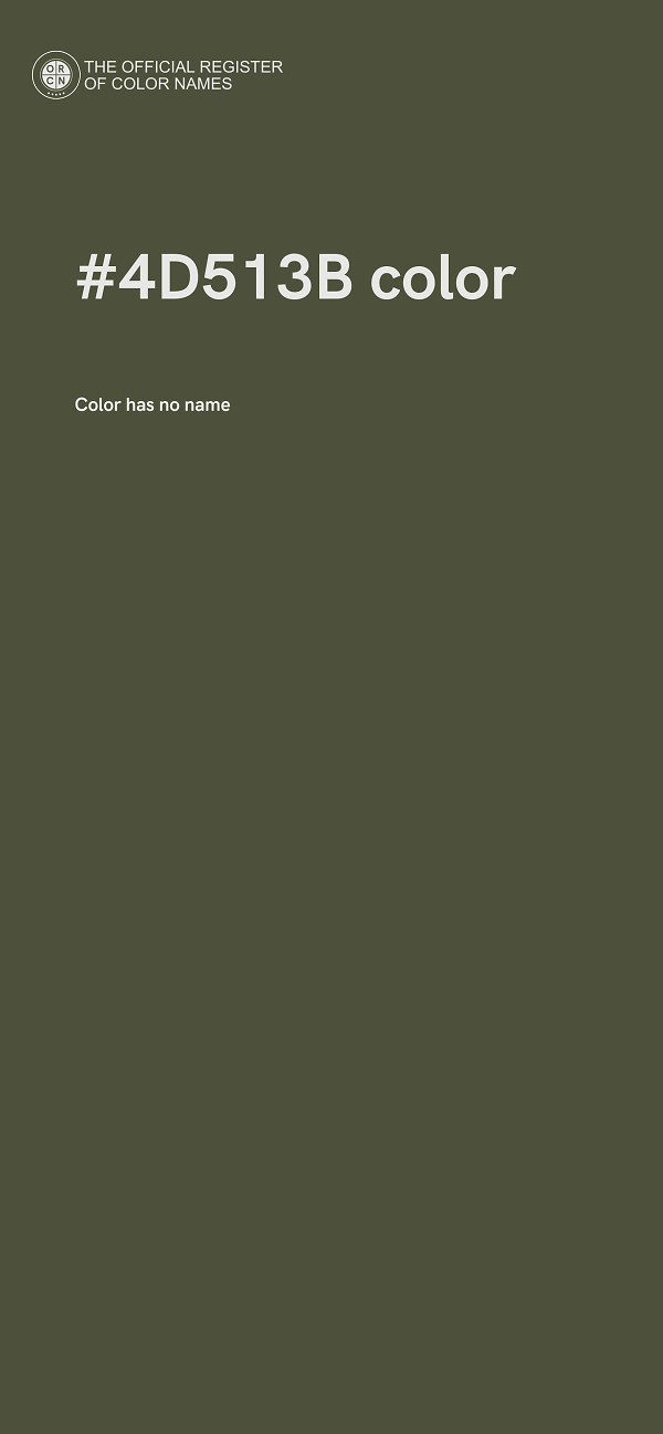 #4D513B color image