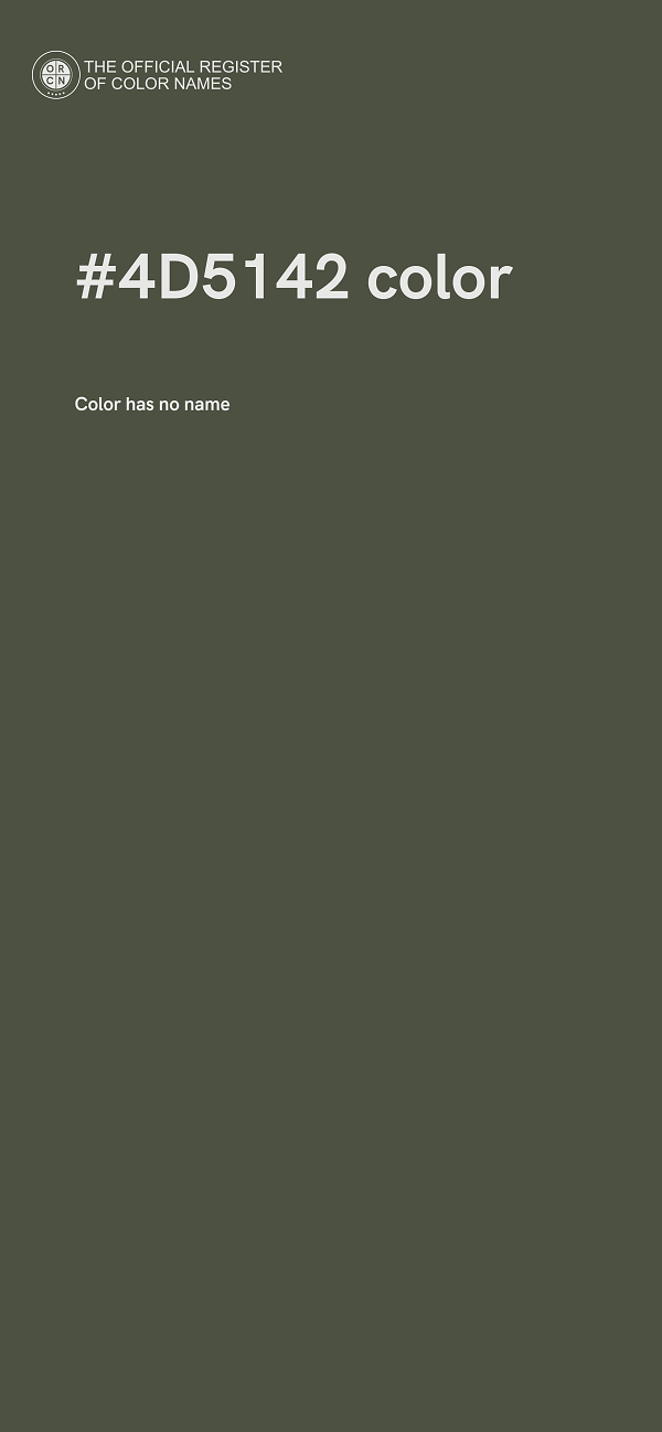 #4D5142 color image