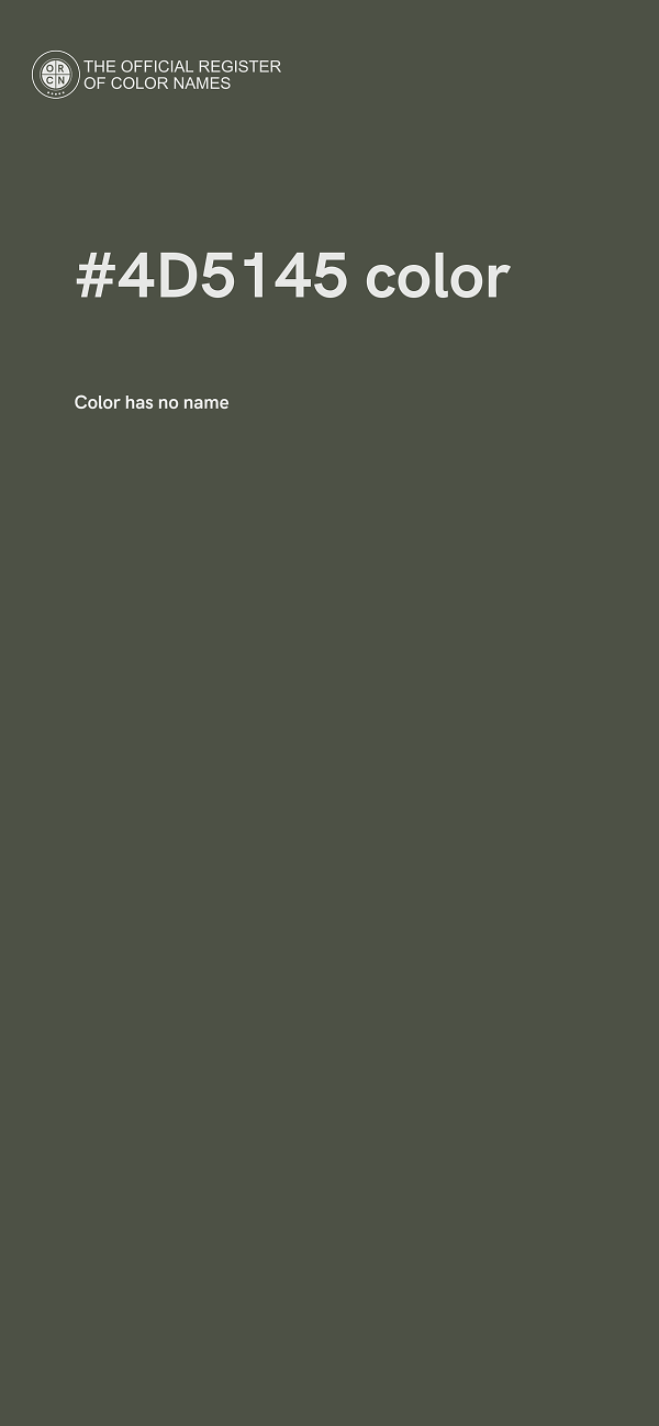 #4D5145 color image