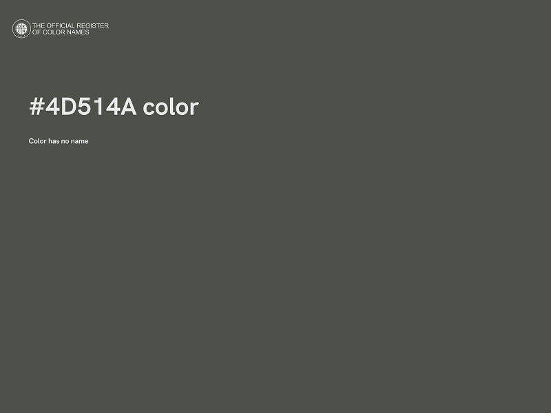 #4D514A color image