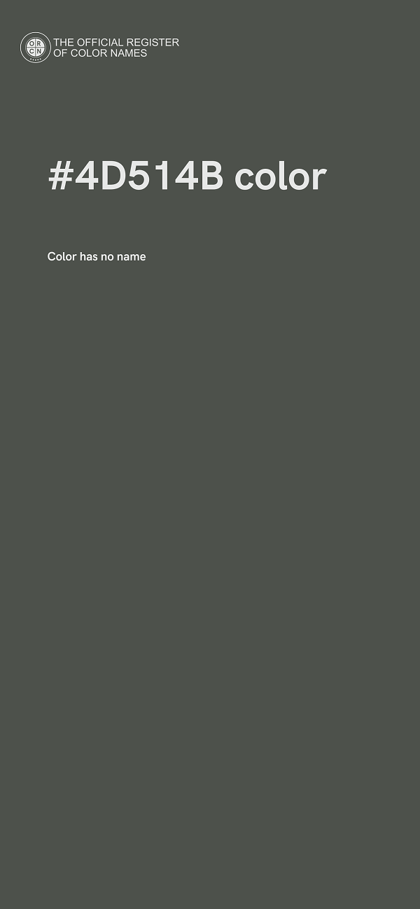 #4D514B color image