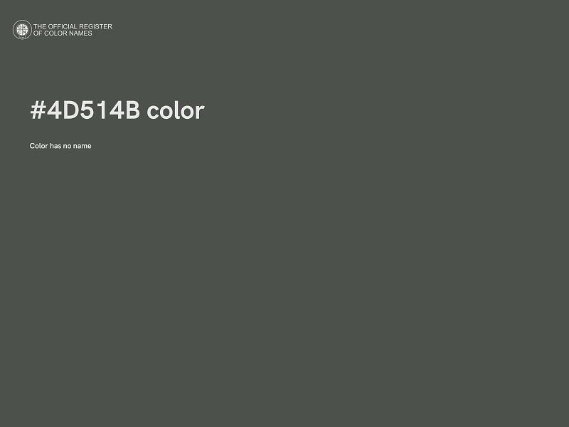 #4D514B color image