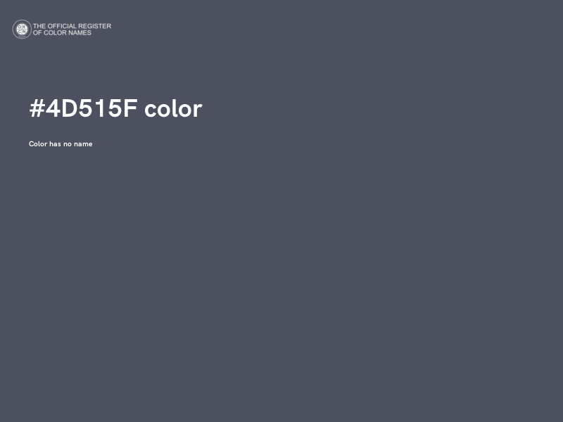 #4D515F color image