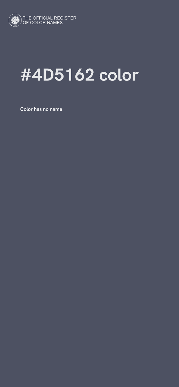 #4D5162 color image