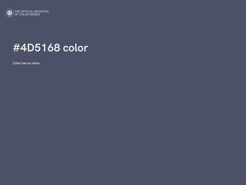 #4D5168 color image
