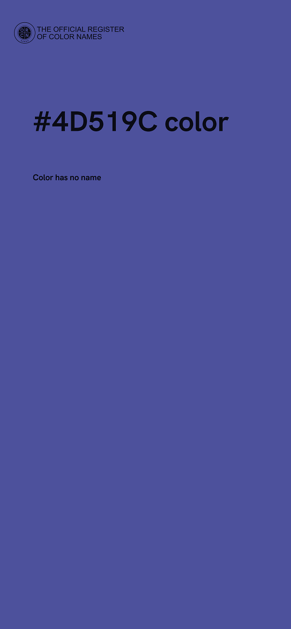 #4D519C color image