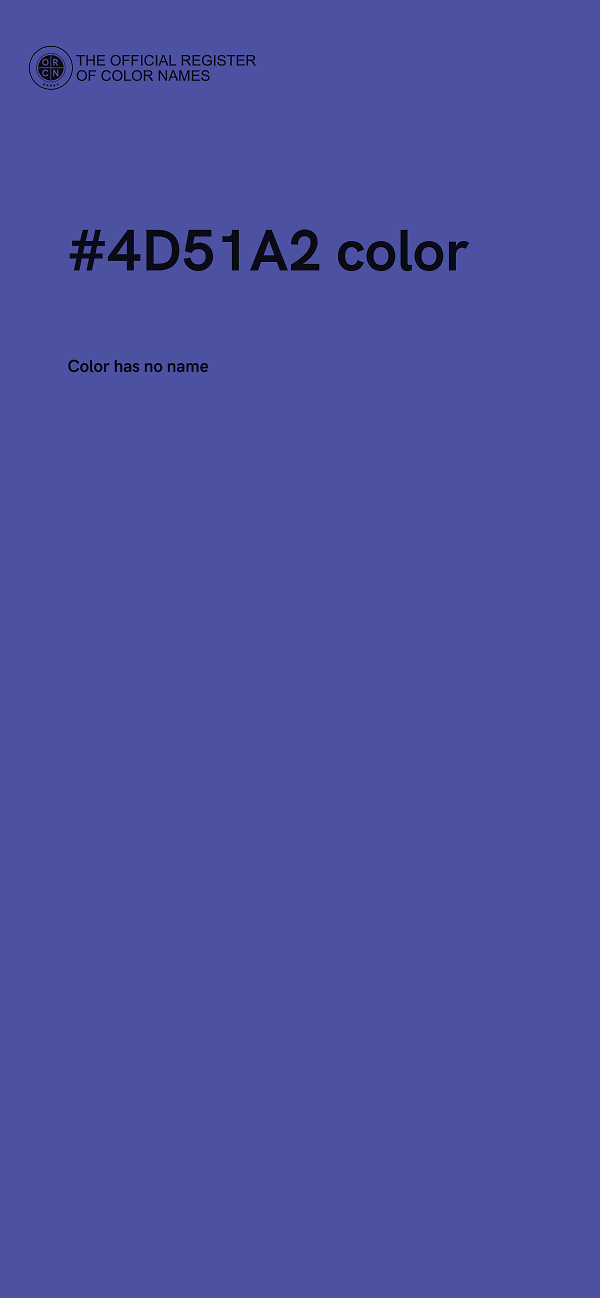 #4D51A2 color image