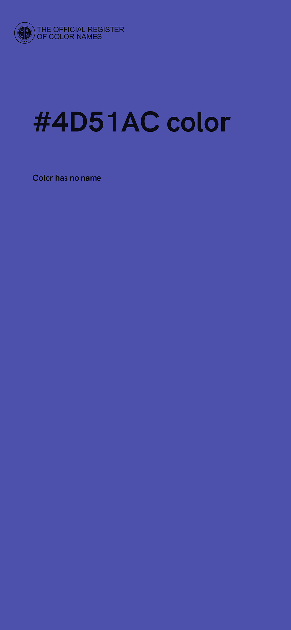 #4D51AC color image