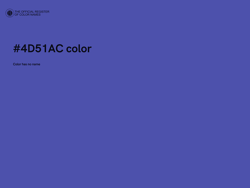#4D51AC color image