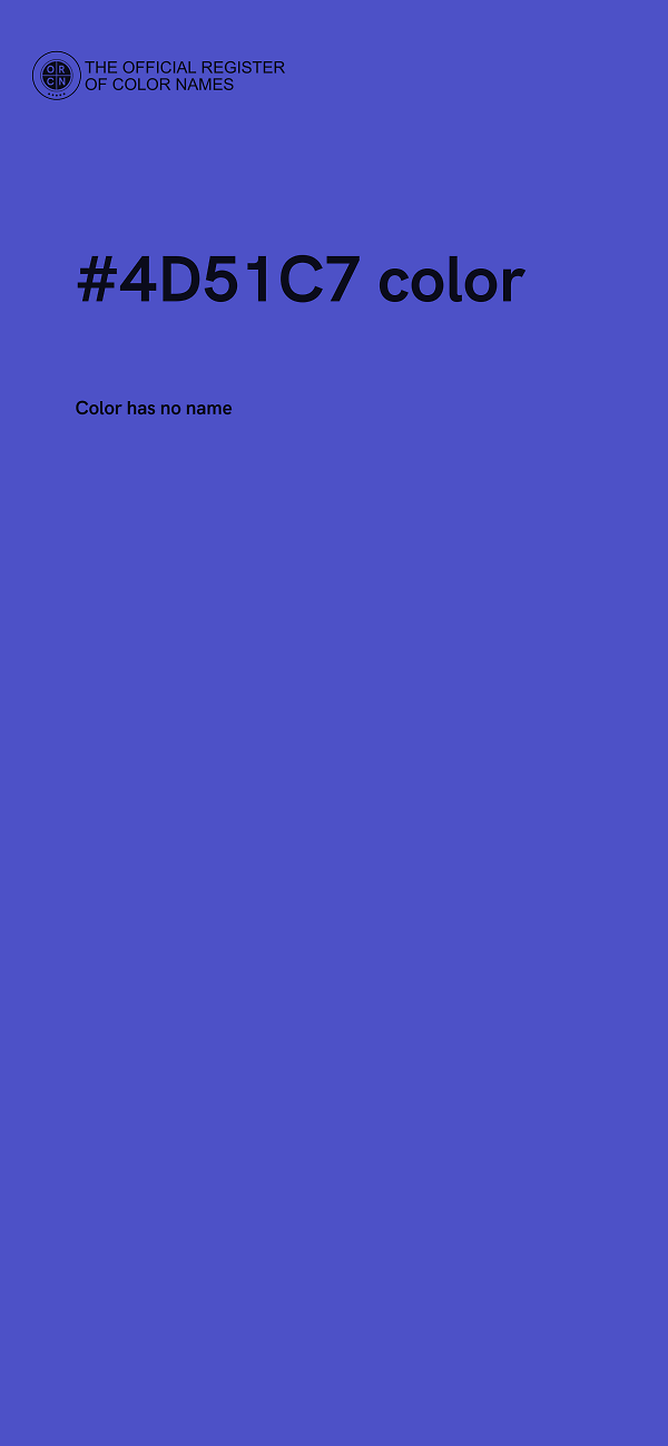 #4D51C7 color image