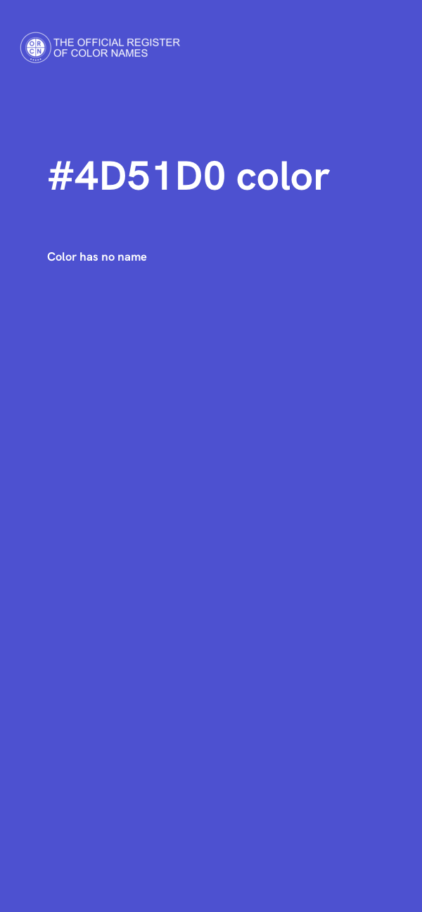 #4D51D0 color image