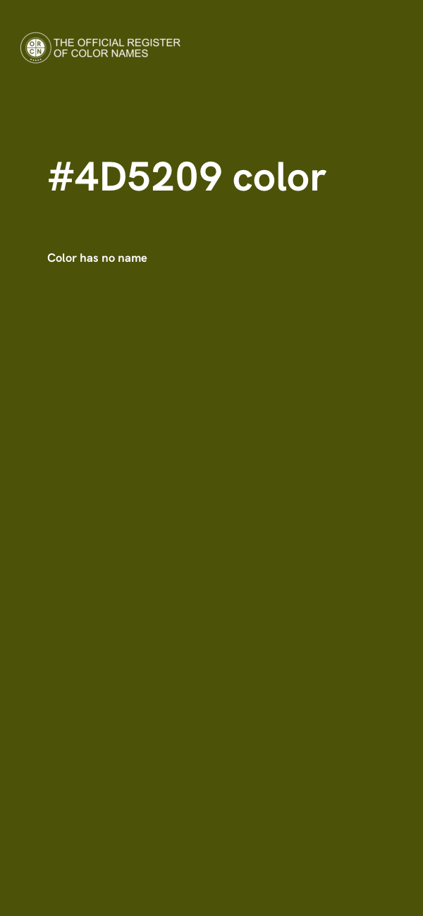 #4D5209 color image