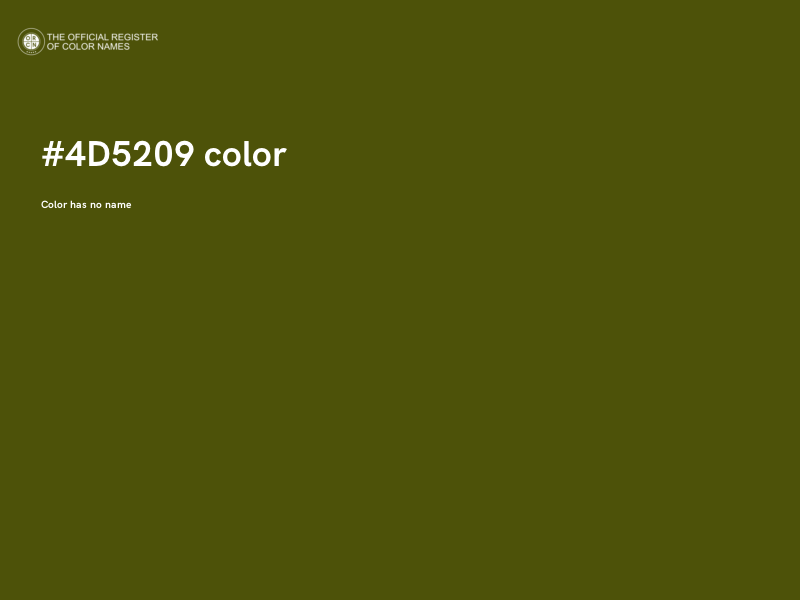 #4D5209 color image