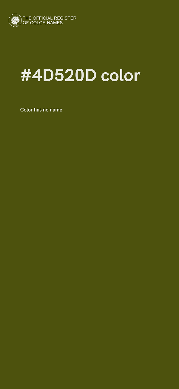 #4D520D color image