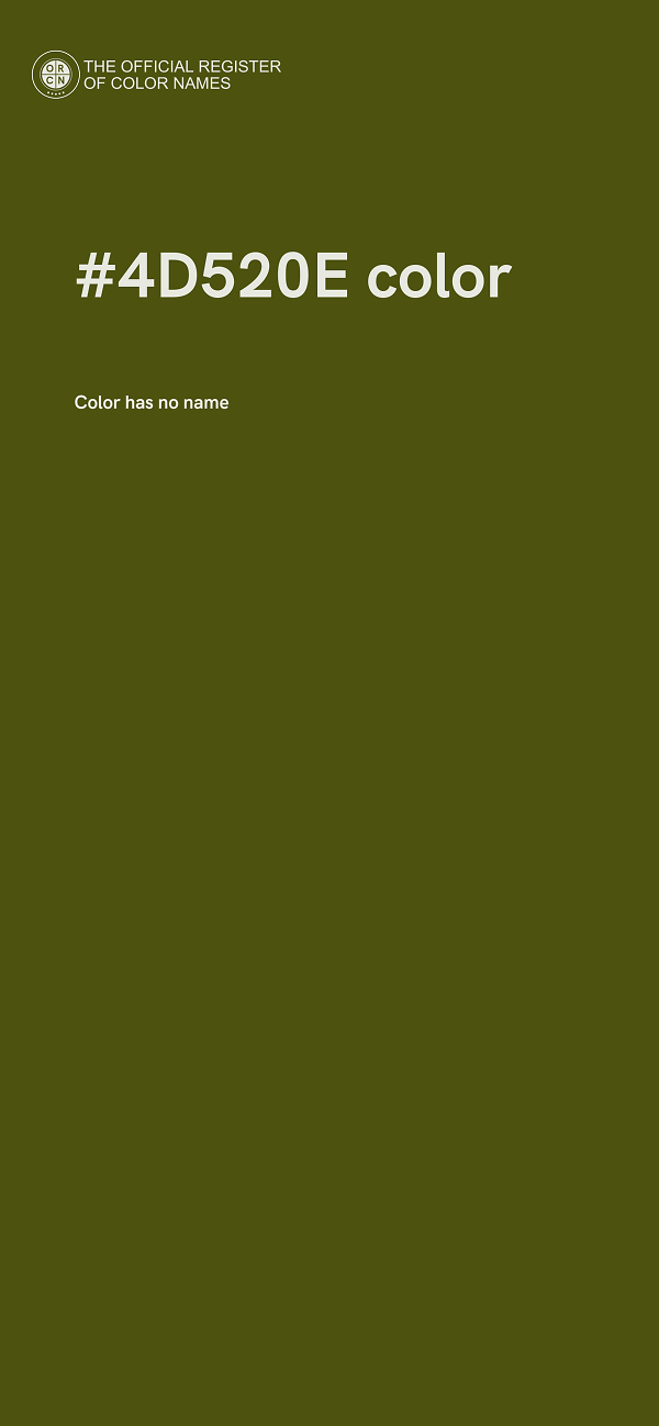 #4D520E color image