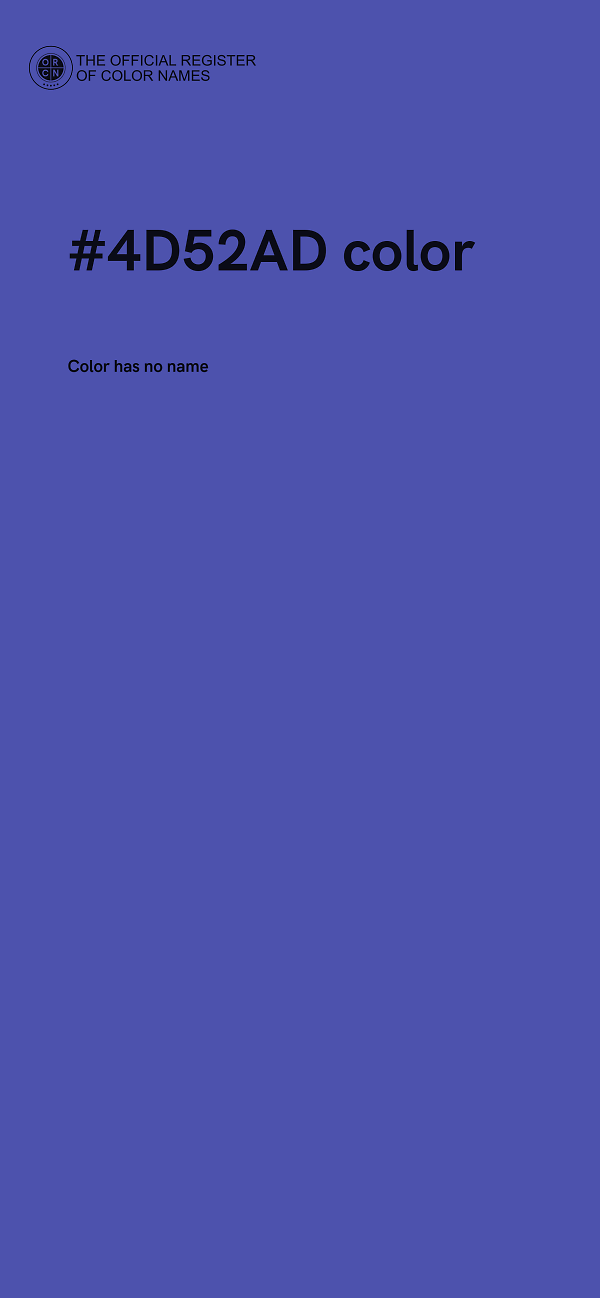 #4D52AD color image